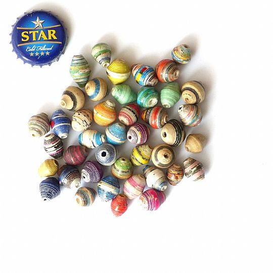 Photo for Recycled Paper Bead Mix Round