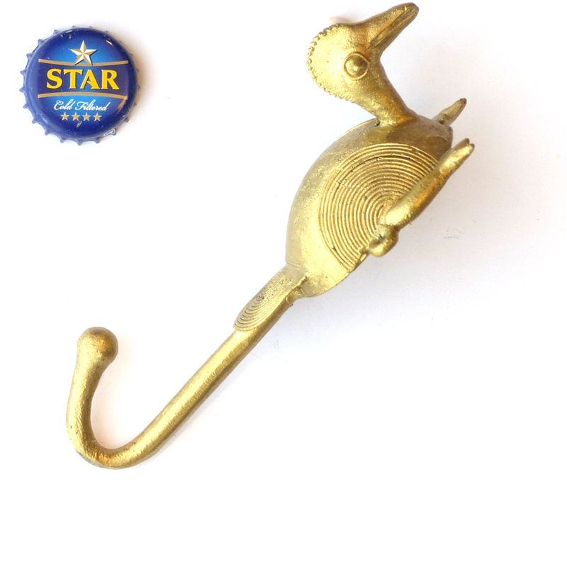 Brass Hooks & Figures Chicken Brass Hook The African Fabric Shop