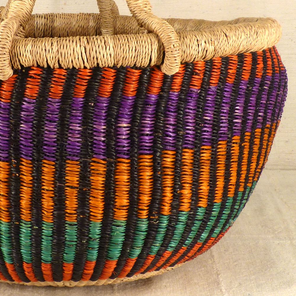 Round Market Baskets Large 14 inch rim The African Fabric Shop