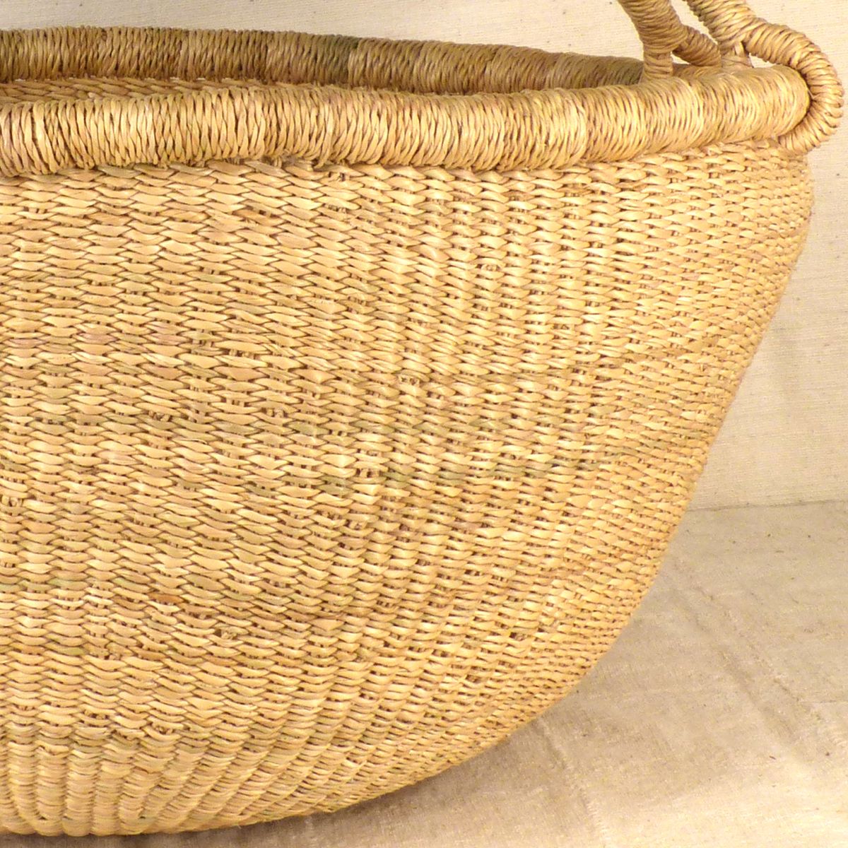 Round Market Baskets Large 16 inch rim The African Fabric Shop