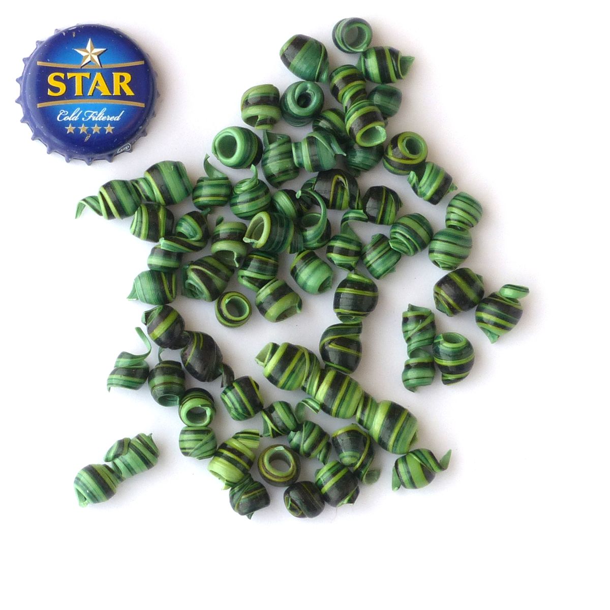 Plastic & Paper Beads Recycled Plastic Beads Green The African Fabric Shop
