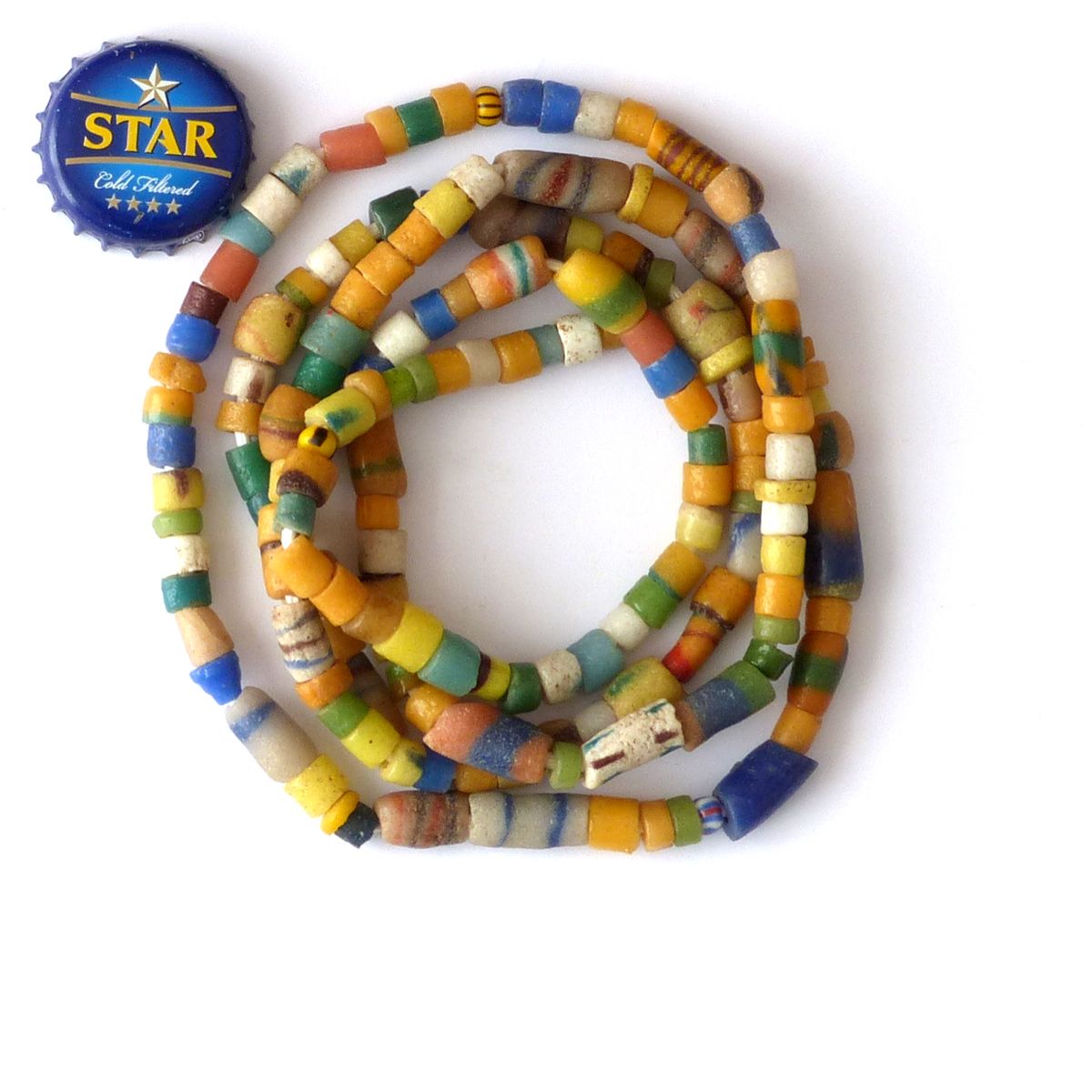 Powdered Glass Beads Kumasi Powder Glass Bead String The African