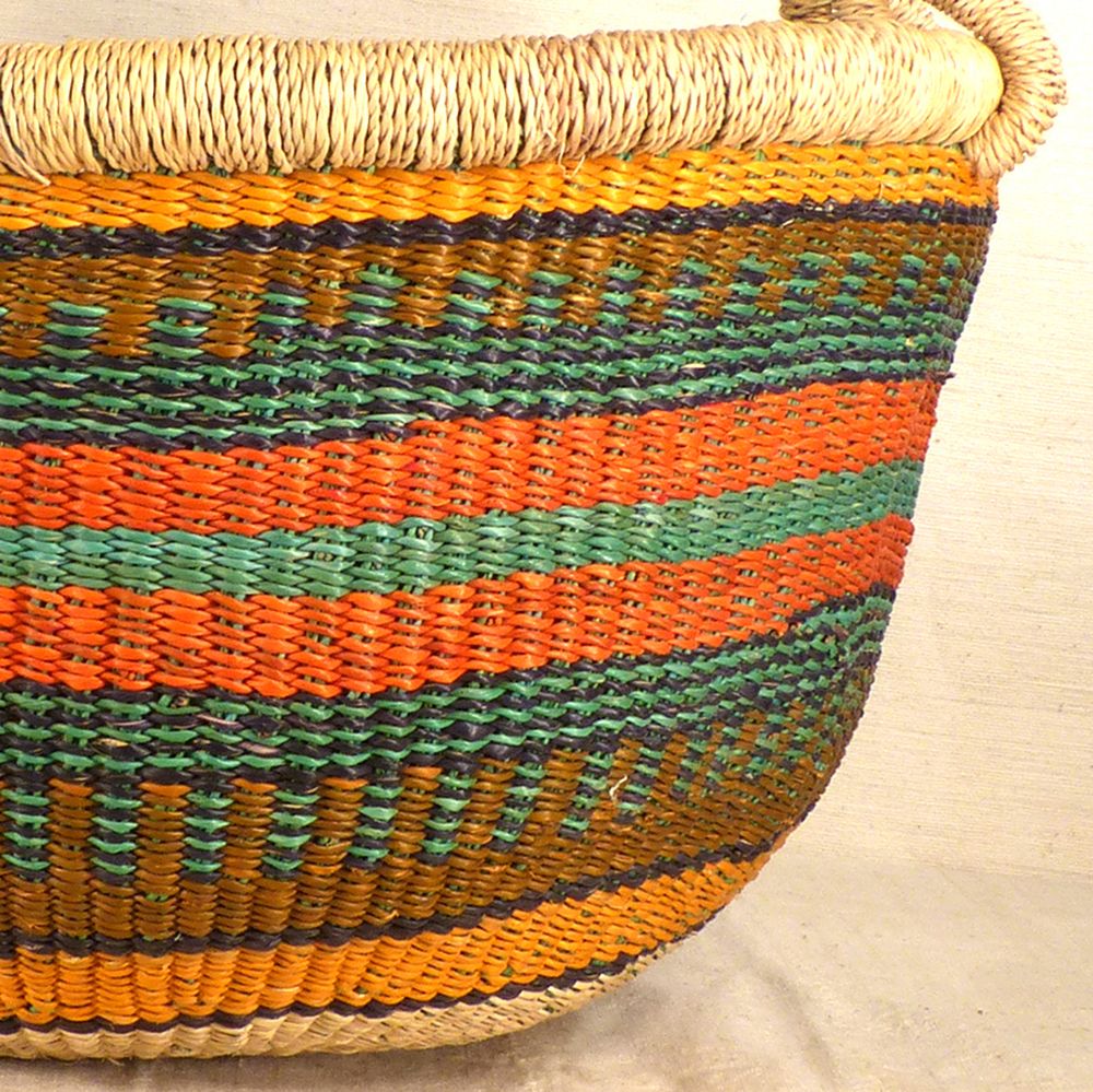 Round Market Baskets Large 16 inch rim The African Fabric Shop