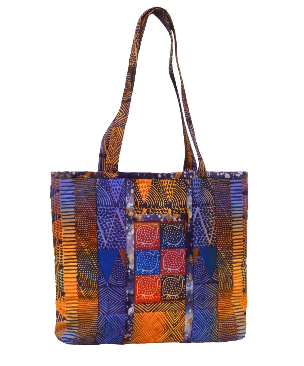 Bag Kits Kudhinda Zig Zag Bag Kit Ghana Blue The African Fabric Shop
