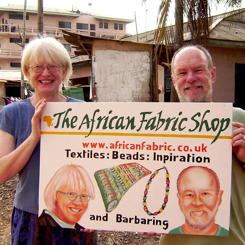 Magie Relph & Bob Irwin in Accra Ghana