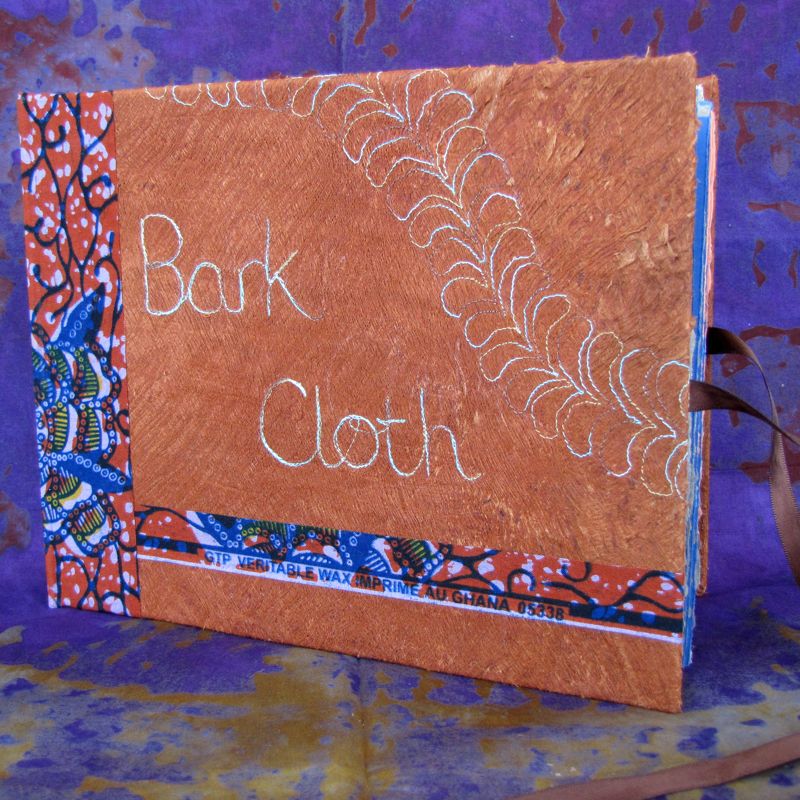 Bark cloth book