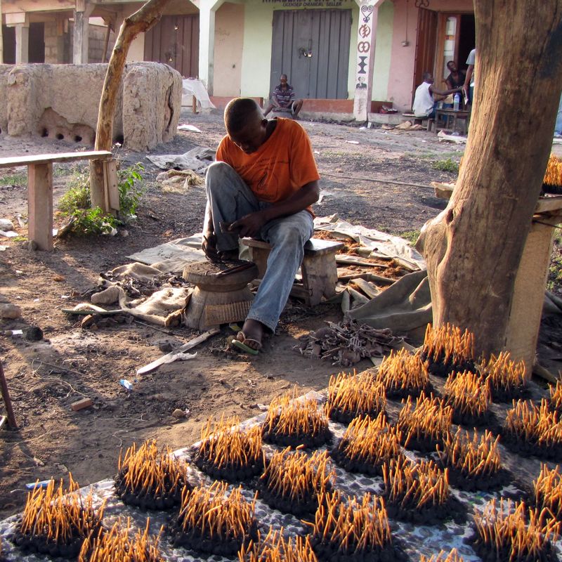 Brass bead making Kofofrom Ashanti Ghana