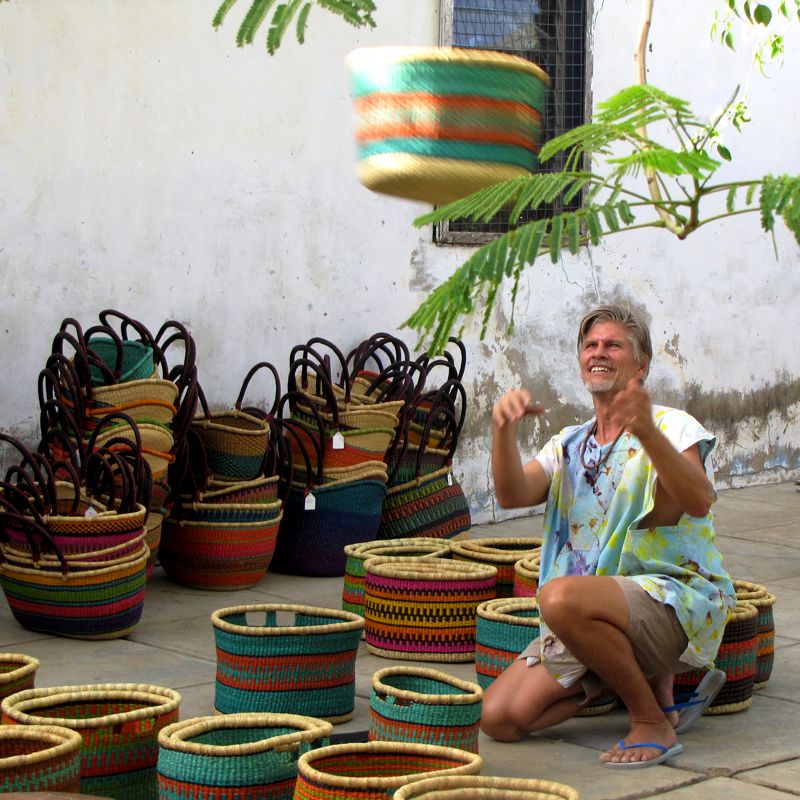 Greg MacCarthy of the Baba Tree Basket Company in Bolgatanga