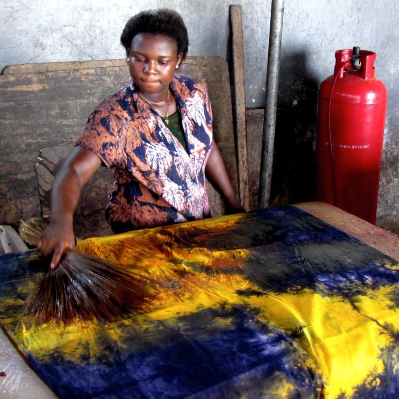 Grace Adover batik studio Accra