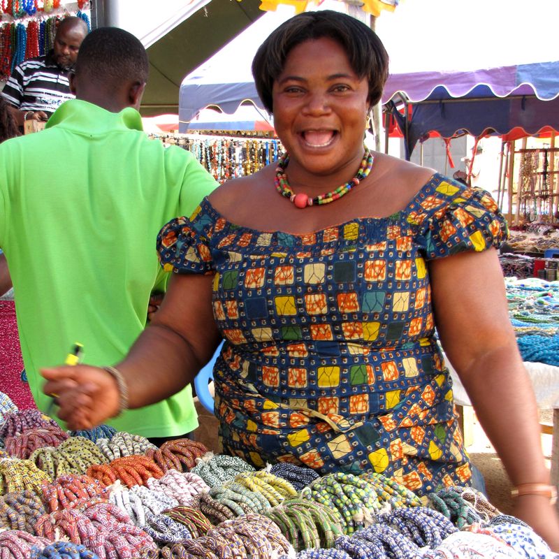 Florence Marty bead maker Ghana