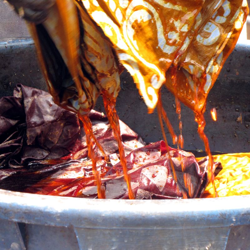Batik dye vat Accra Ghana