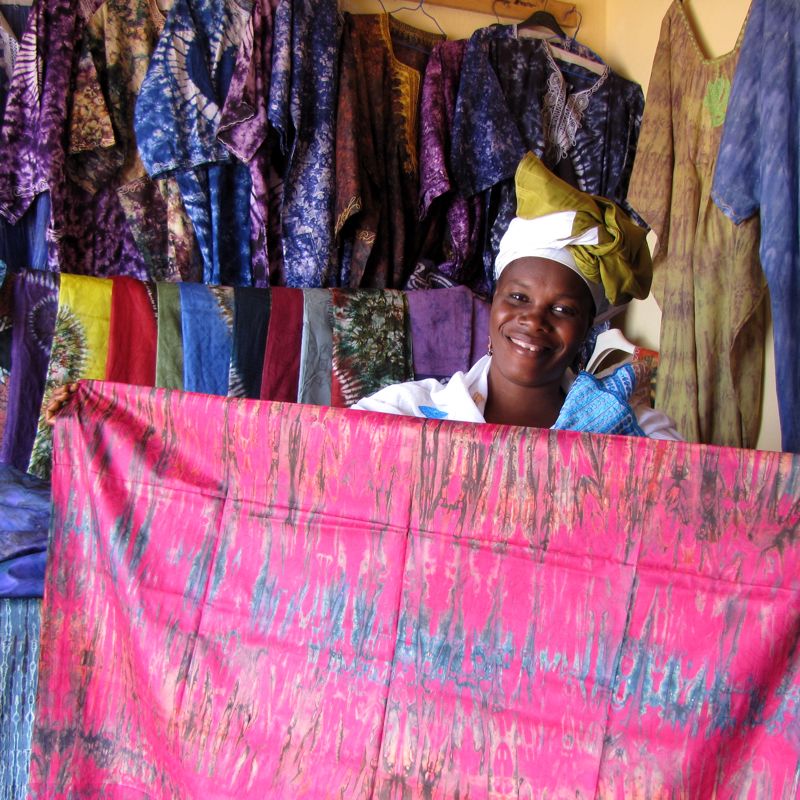 Neneh Jallow batik maker The Gambia