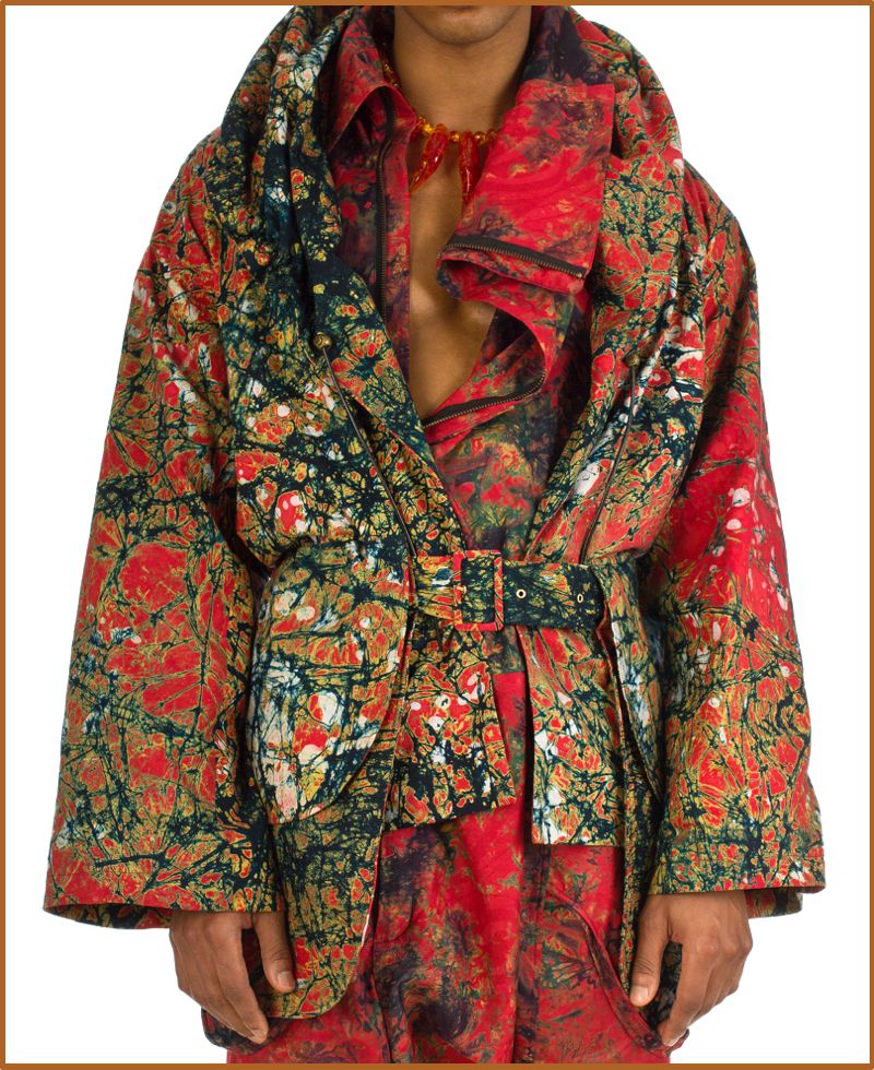Batik jacket by Brett de Jager