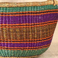Round Bolga Market Baskets from Ghana