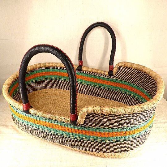 Special Use & Decorative Baskets Baby Moses Basket The African Fabric