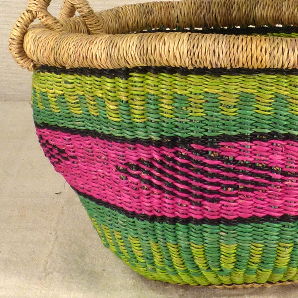 Round Market Baskets Small 11 inch rim | The African Fabric Shop