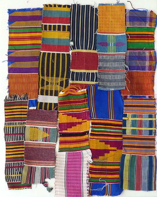 Vintage Textile Fragments Vintage Strip Cloth Fragments The African