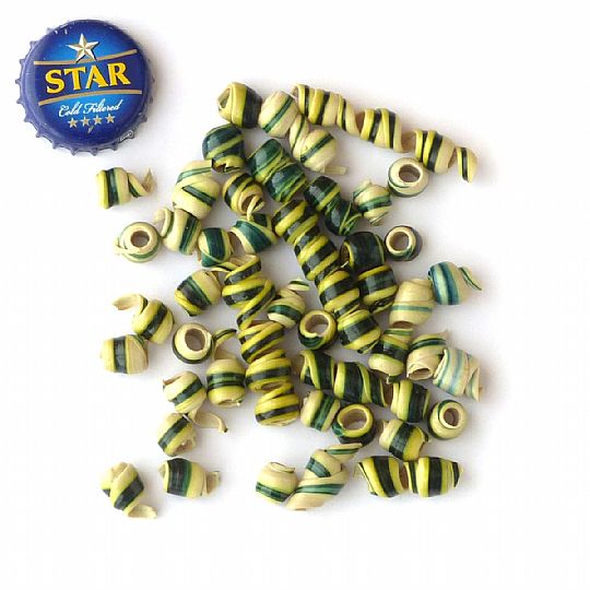 image for Recycled Plastic Beads Green/Yellow