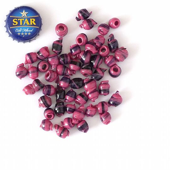Photo for Recycled Plastic Beads Dark Pink