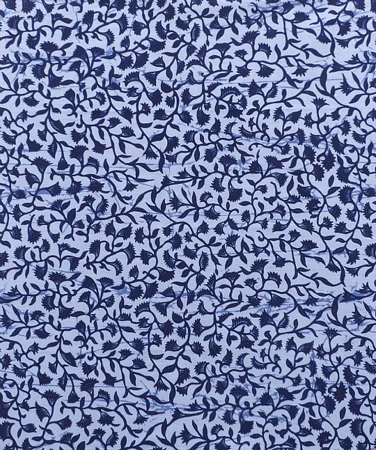 African Wax Print Indigos Garden Trail Indigo | The African Fabric Shop