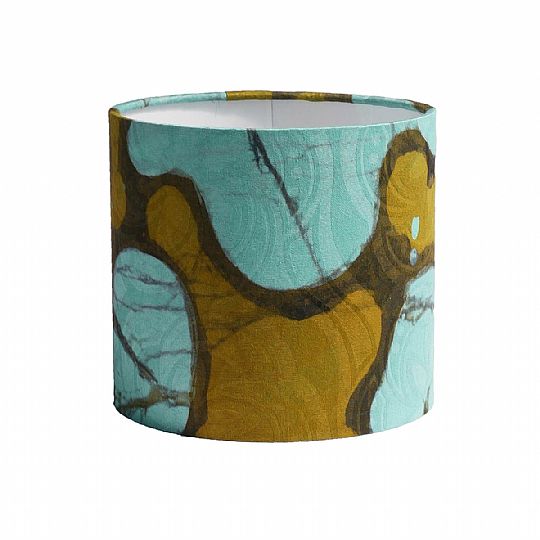 image for Turquoise and Olive Small Lampshade