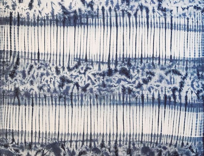 image for indigo tie dye panel