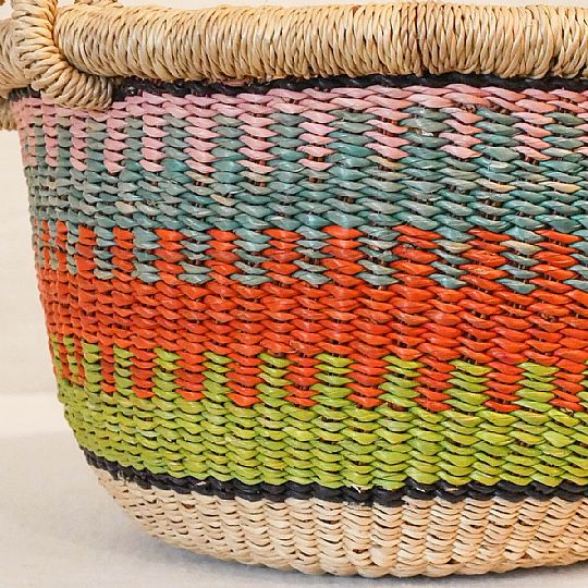 Round Bolga Market Baskets from Ghana