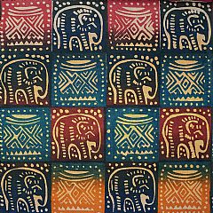 Photo for Elephant & Headrest Ghana Blue