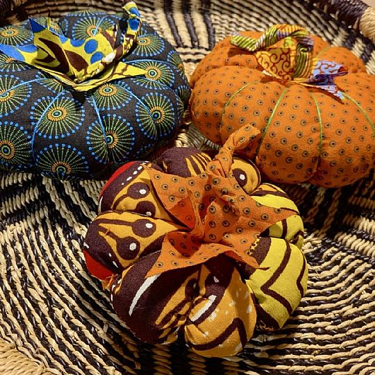 Photo for African Fabric Pumpkin
